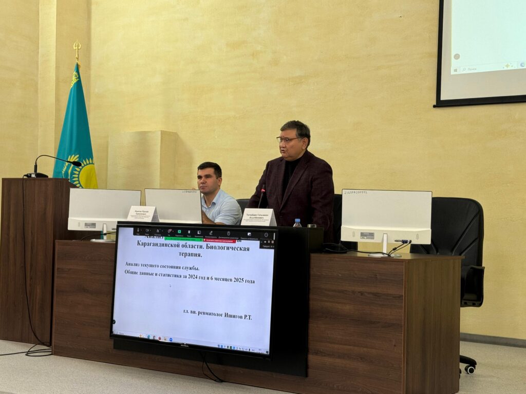 Руководитель Республиканского центра ревматологии НИИКВБ Галымжан Тогизбаев посетил Карагандинскую область